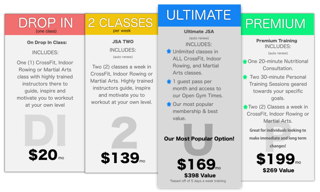 Adult pricing jsa